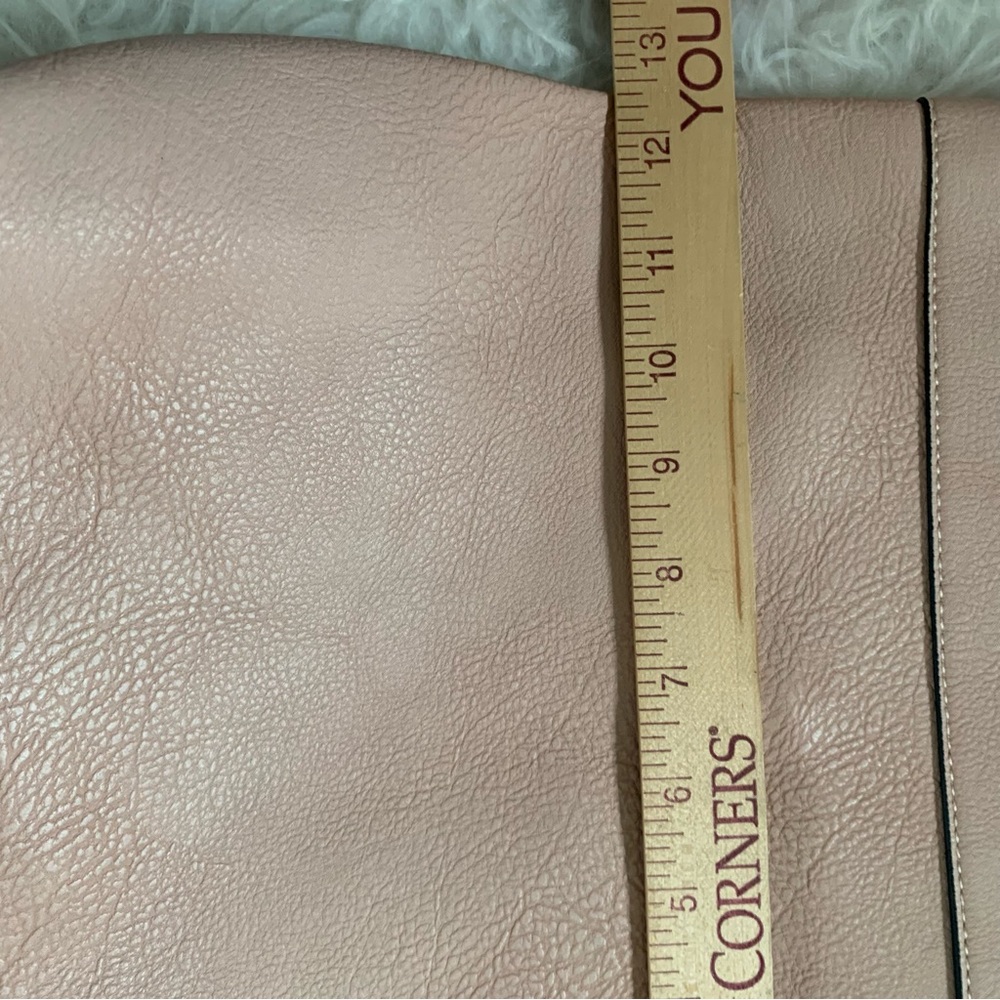 NEW vegan bucket bag nude blush w/ shoulder strap & optional crossbody strap + - Picture 11 of 15